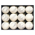 thumbnail image 2 of 12-Pack Jumbo Christmas Ornaments - 8cm Shatterproof Plastic Baubles for Outdoor Trees & Commercial Displays (Metallic Finish, Color Block Decor Set)‌, 2 of 2