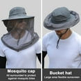 thumbnail image 4 of ZenCart Mosquito Head Net Hat for Men Women Wide Brim Sun Protection Boonie Hats with Veil Mesh Protection from Insect for Fishing Hiking, 4 of 8