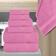 thumbnail image 2 of 100% Cotton Luxury Bathroom Towels Set, Quick Dry,, Light Pink, 2 of 7