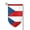 Fillet, variant on Czech Republic Garden Flag Double Sided Flags with Vivid Color for Yard Lawn Garden Decor 12.5 x18 Inch Fillet