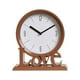 thumbnail image 1 of Reloj de mesa con carta de amor romántica, tamaño 18,5 x 6 x 20,6 cm, fácil de leer, elegante Marrón, 1 of 9