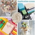 thumbnail image 6 of 1 sheet Laser Polyester Bronzing Fabric for DIY Crafting and Clothing Decoration Beige 200x150x0.02cm, 6 of 7