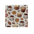 thumbnail image 5 of Donuts Coffee Biscuits Black Out Curtains Aesthetic for Bedroom Living Room Sliding Glass Doors Kitchen Windows 2 panels set, 5 of 5