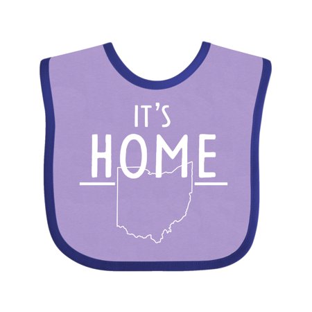 

Inktastic It s Home- State of Ohio outline Gift Baby Boy or Baby Girl Bib