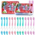 thumbnail image 1 of JASUNLEE Paquete de 40 cepillos de dientes mini desechables 5 en 1, 1 of 9