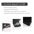 thumbnail image 4 of 1Pc Black PU Leather with Shark Embroidery Magnet Golf Blade Putter Head Cover Golf Club Putter Headcover, 4 of 7