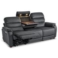 thumbnail image 4 of MCombo 3 Seater Zero Wall Hugger Power Recliner Sofa with Drop Down Table for Living Room, RVs, Fabric, Dark Grey, 4 of 11