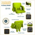 thumbnail image 3 of Reclining Stadium Seats for Bleachers with Back Support  Wide Bleacher Chair Cushion, Armrests, Large Pockets, and Multiple Safety Features  Best Stadium Seat Chairs for Camping, Kayak Backs & More, 3 of 9