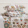 thumbnail image 4 of SLEEP ZONE Reversible Quilt Set King, 106x96 inch with 2 Pillow Shams, Lightweight Soft Bedspread Coverlet for All Season, Floral, 4 of 7