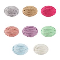 Knitting Kit Thick Yarn Wool Yarn Bulky Yarn for Crocheting Arm Knitting Yarn Weight Yarn Knit Yarn for Knitted Blanket Mat Weaving Sweater Blue Needle and Thread Ball*1