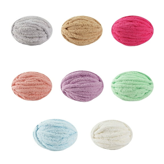Knitting Kit Thick Yarn Wool Yarn Bulky Yarn for Crocheting Arm Knitting Yarn Weight Yarn Knit Yarn for Knitted Blanket Mat Weaving Sweater Blue Needle and Thread Ball*1