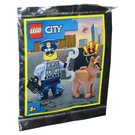 LEGO City Police Officer Cop & Dog Bagged Foil Pack Mini Figure 952109