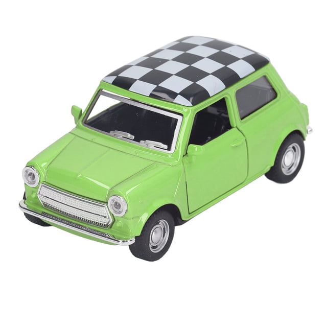 1/32 Pull Back Car Simulado Lindo Modelo de Vehículo de Aleación de Juguete con Puertas Abiertas para Modelo de Coche Colección Decoración Adornos Verdes
