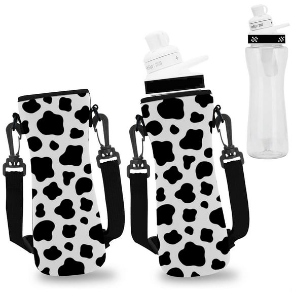 2ooya Water Bottle Sleeves with Cow Sign, Water Temperature Maintainer for 22oz Cups, 2 Pieces