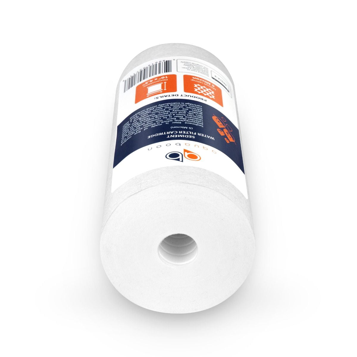 Aquaboon 12-Pack of 5 Micron 10" Sediment Water Filter Replacement Cartridge | Whole House Sediment Filtration | Compatible with W15-PR, HD-950, WFHD13001B, GXWH35F, GXWH30C