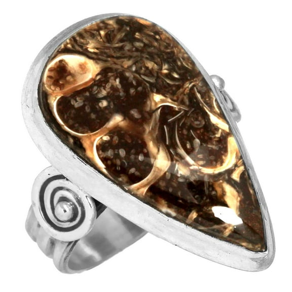 Turtella Jasper Women Jewelry 925 Sterling Silver Ring
