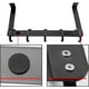 thumbnail image 4 of Ganchos para puerta con acabado negro mate, revestimiento antioxidante para diseño plegable, fácil instalación en puertas de hasta 1 3/4 pulgadas de grosor, paquete de 2, 4 of 4