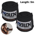 thumbnail image 2 of 1 par de vendas de mano profesionales semielásticas con lazo para el pulgar para boxeo, MMA, muay thai y otras artes marciales, 2 of 8