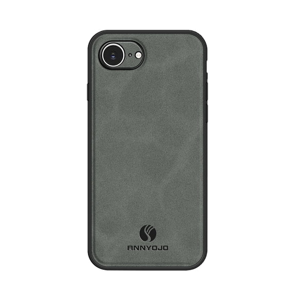Dteck Case for iPhone 17e / iPhone 16e,Shockproof PU Leather TPU Case Slim Back Cover ,Gray