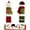 Red, variant on Christmas Snowman Refrigerator Handle Cover, Plush Festive Appliance Decor, Cute Snowman Handle Covers, Multi-Design Kitchen Decoration, Ideal for Refrigerator & Holiday Kitchen Decor Use(3Pcs)