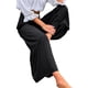 thumbnail image 5 of Sunloudy Pantalones de pierna ancha para mujer, pantalones plisados sueltos casuales de color sólido de cintura alta, caqui/negro/verde claro/blanco/verde/rojo vino Sunloudy  moda, 5 of 8