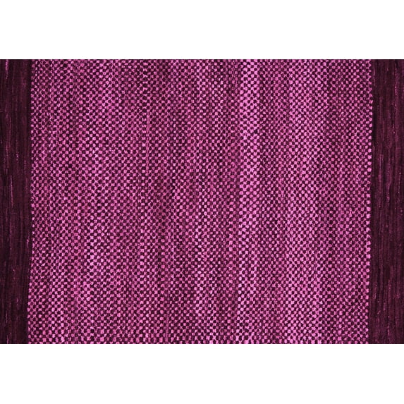 Ahgly Company Indoor Rectangle Oriental Pink Modern Area Rugs, 7' x 10'