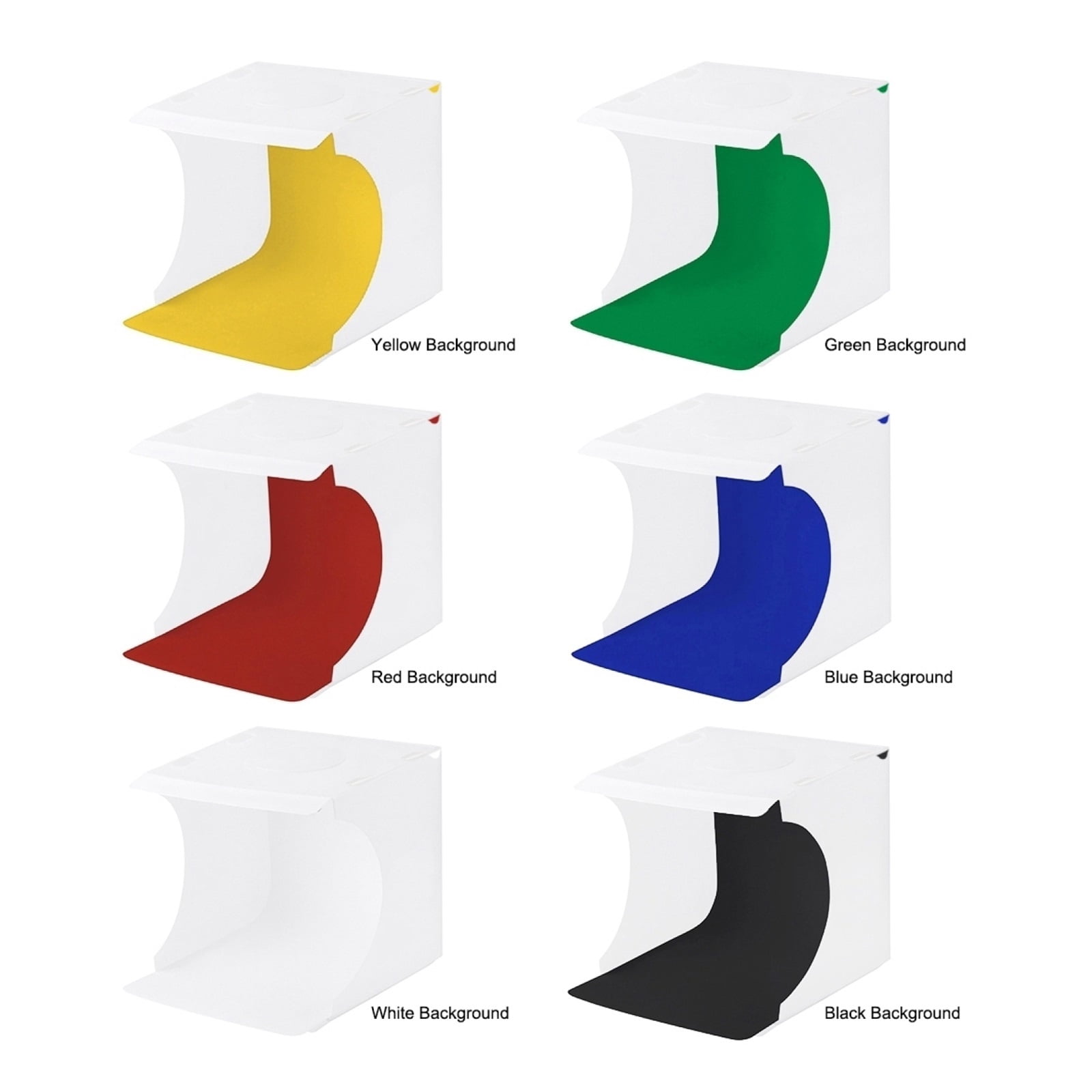 20cm Mini Studio Light Box LED Studio Panel Photo Shooting Tent 6 Backgrounds Shadowless Lightbox Kit Photography Soft Box ,Professional Equipment