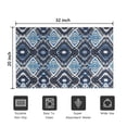 thumbnail image 5 of Blue Geometric Pattern Door Rugs,Washable Non Slip Door Mats Indoor,Decorative Door Mats,Entry Mat Indoor for Entrance,Bedroom,Kitchen,Bathroom,20"x32", 5 of 6