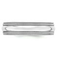thumbnail image 6 of 10K White Gold 6mm Double Milgrain Comfort Fit Band Ring Size 5, 6 of 7