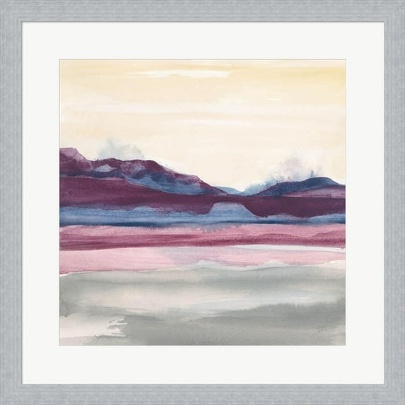 Great Art Now Purple Rock Dawn II by Chris Paschke Framed Wall Art 20"W x 20"H