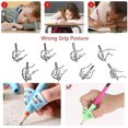 thumbnail image 2 of 6 Pcs Poignée de Crayon Guide de Doigt pour Enfants Aide à l'Écriture, 2 of 5