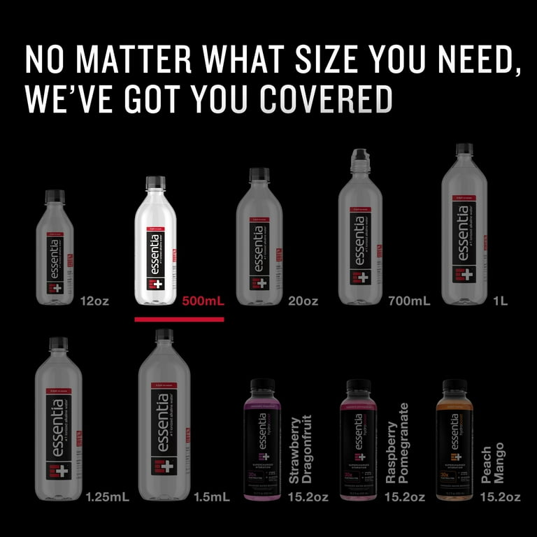 Essentia Water 6-Pack 16.9 Oz Ionized Alkaline Water pH 9.5 or