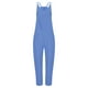 thumbnail image 4 of ICHUANYI Clearance Fashion Women Casual Cold Shoulder Jumpsuit Solid Suspender Jumpsuits Wide Pocket Leg Pant(Sky Blue, S) ICHUANYI WER2023080702871, 4 of 5