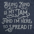 thumbnail image 2 of Womens Funny T Shirts Being Kind Is My Jam and Im Here to Spread It Sarcastic Tee for Ladies Womens Graphic Tees, 2 of 9