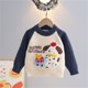 thumbnail image 4 of Cowsor Baby Girl Boy Toddler Knit Sweater Cute Round Neck Long Sleeve Blouse Pullover Oversized Sweatshirt Warm Kids Tops, 4 of 7