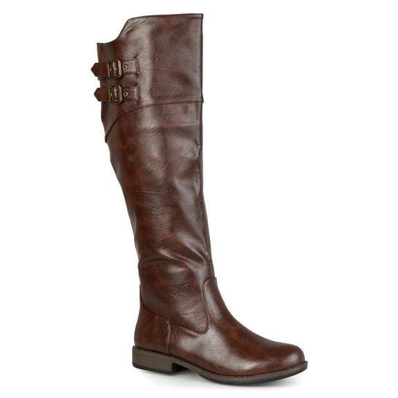 Journee Womens Tori Stacked Heel Riding Boots