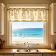 thumbnail image 4 of 2D Printed Kitchen Window Curtain with Water Resistant Coating, Washable Half Window Curtain for Kitchen Decor, Light Filtering Short Curtain Suitable for Home Cafe Dining Room Decoration, 4 of 7