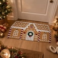 thumbnail image 6 of Christmas Gingerbread House Doormat, Christmas Front Mat, 47.24x23.62inch, Welcome Door Rug for Xmas Indoor Outdoor Home Kitchen Bathroom Entrance Porch Decor, 6 of 7