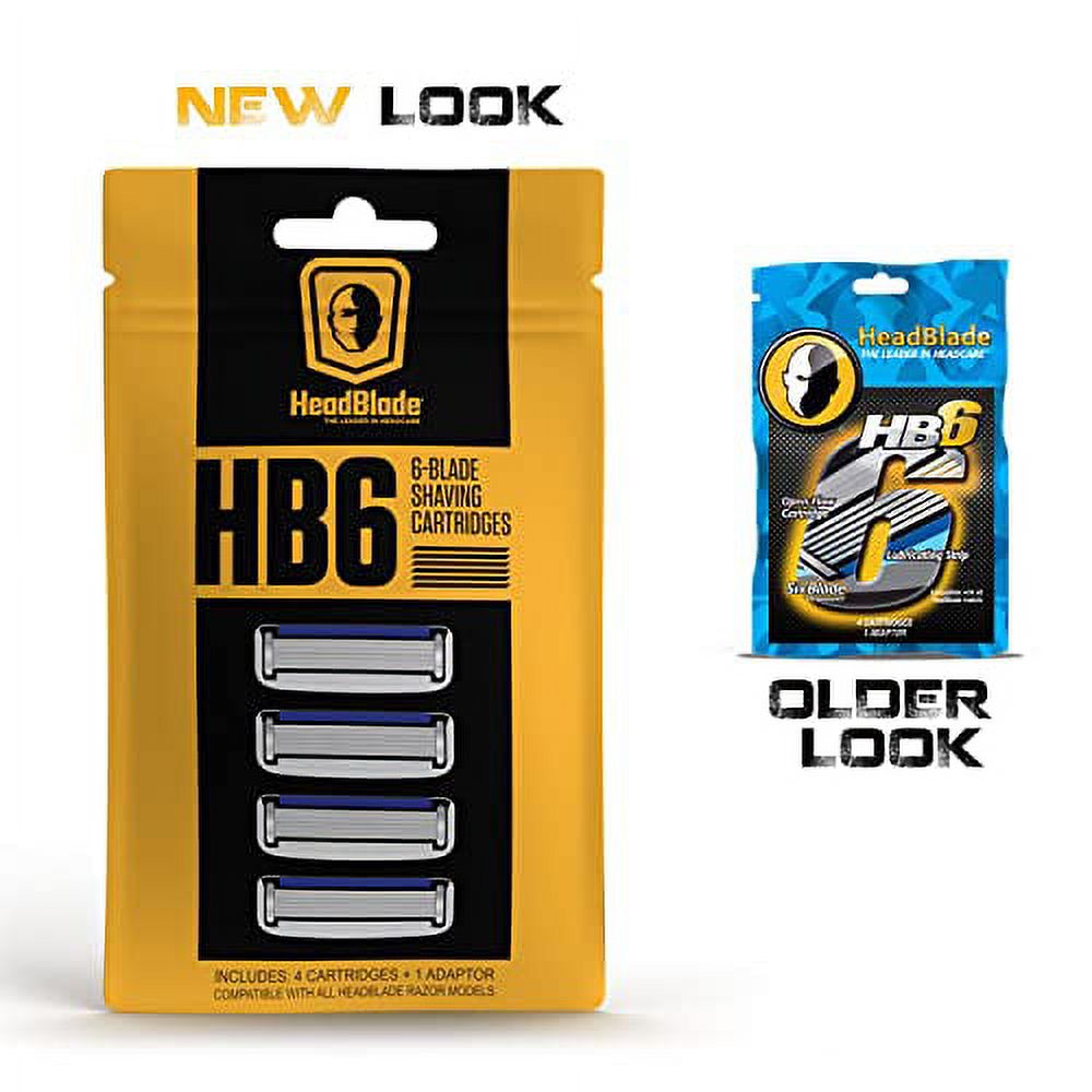HeadBlade HB6 Six Blade Shaving Cartridges (4 Blades) 3 Pack - image 2 of 9