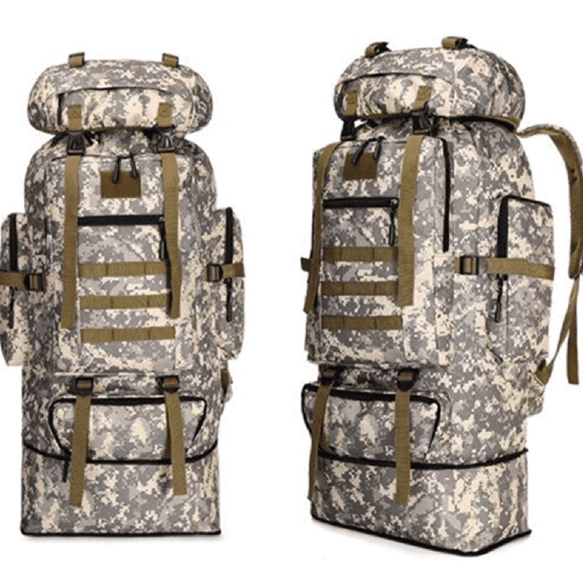 their alley Prisoner of war 100L Waterproof Tactical Military Hiking Camping Traveling Outdoor Backpack  Bag With high strength buckles, smooth and heavy-duty zippers, super  reliable and durable - Walmart.com