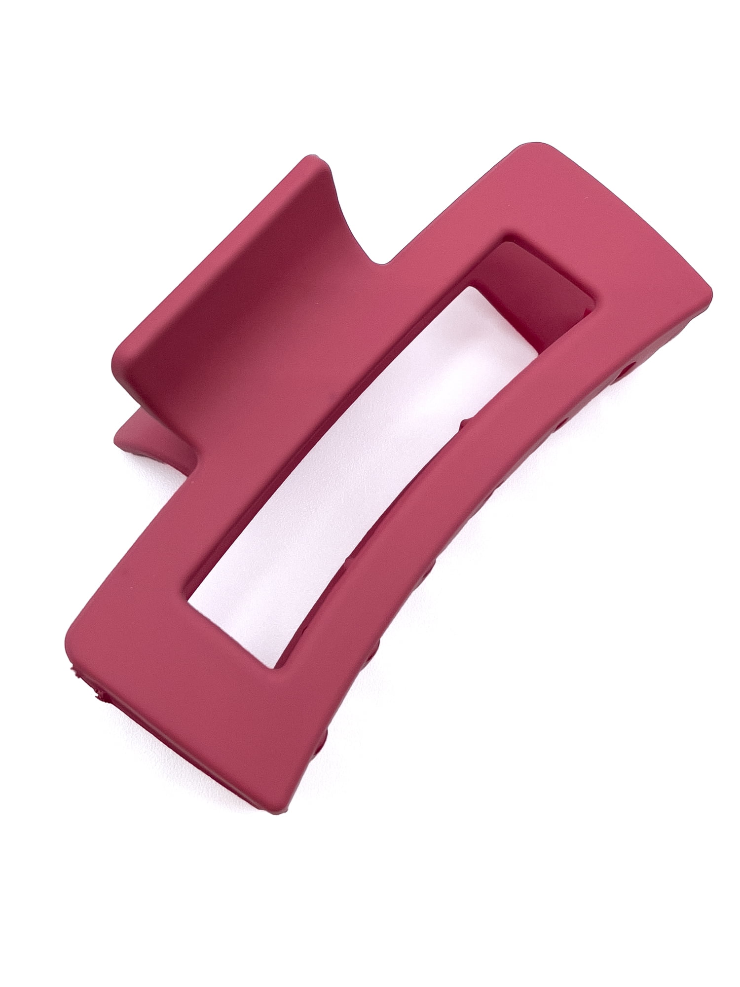 Time and Tru Women's Plastic Hair Claw Clips, 9-Pack, Pink