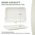 BangShou 60 Pack 14 Inch Disposable Food Trays, Heavy Duty Disposable