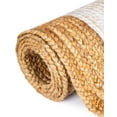 thumbnail image 6 of Unique Loom Braided Jute Collection Area Rug - Goa (6' 1" x 9' Rectangle White/Natural), 6 of 7