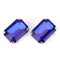 thumbnail image 3 of 10 Uds. De diamantes de imitación rectangulares para coser, garra de cristal, accesorios de ropa DIY (azul), 3 of 8