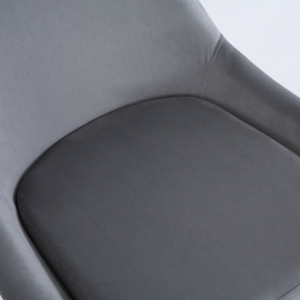 Kepooman Dining Chairs, Mid Century Modern Kitchen Velvet Upholstered Accent Leisure Chairs, Set of 2, Grey Kepooman Dining Chairs, Mid Century Modern Kitchen Velvet Upholstered Accent Leisure Chairs, Set of 2, Grey