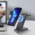 thumbnail image 5 of AZXY Wireless Charging Station,Charging Station for Multiple Devices,Wireless Charger,Desk Magnetic Fast 3 in 1 Folding Charger Compatible for Smart Watch Phone Apple Android Iphone Samsung Devices, 5 of 8