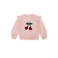 thumbnail image 3 of Wonderluxe Baby Girls' Long Sleeve Sweatshirt and Pant, 3-Piece Set, Sizes 0-3M-24M, 3 of 13