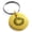Gold, variant on Stainless Steel Aztec Ouroboros Serpent Rune Engraved Small Medallion Circle Charm Keychain Keyring