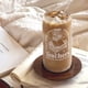 thumbnail image 4 of Vaso de vidrio SANDJEST de 16 oz con tapa de bambú y pajita, 4 of 7