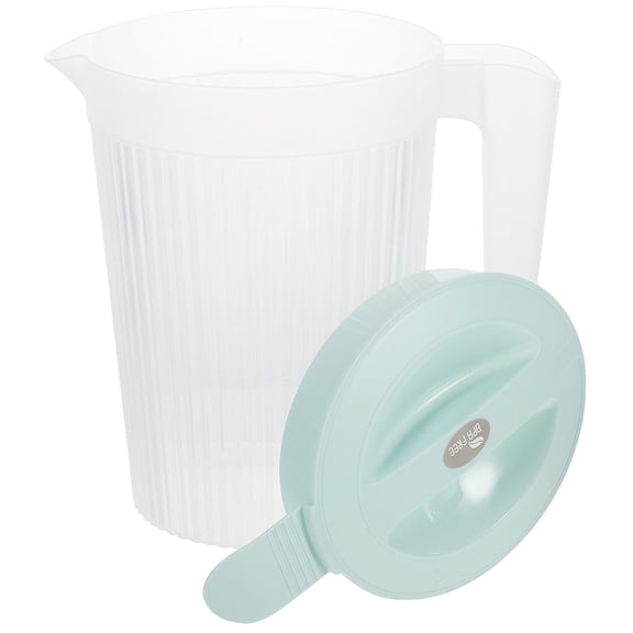 SEWCHICS Large Capacity Clear Plastic Pitcher with Leak-Proof Lid, Beverage Container for Home and Outdoor Use